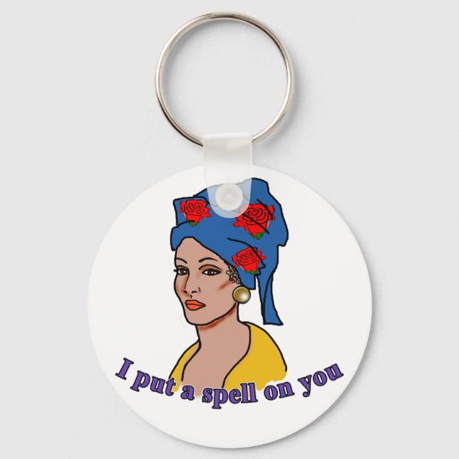 Marie Laveau I Put a Spell On You Key Ring (Front)