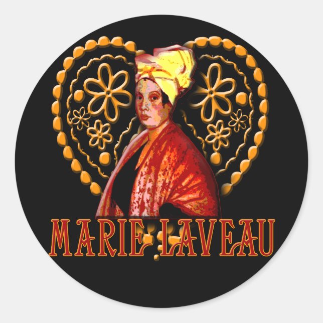 Marie Laveau Voodoo High Priestess Classic Round Sticker (Front)