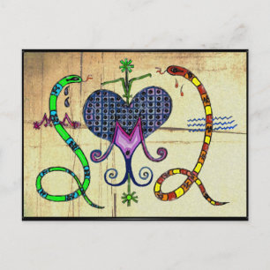 Marie Laveau Voodoo Vévé Postcard
