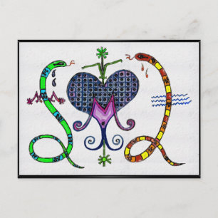 Marie Laveau Voodoo Vévé Postcard