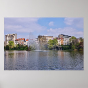 Marie-Louise Square in Brussels, Belgium Poster