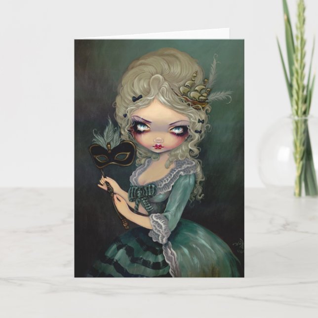 "Marie Masquerade" Greeting Card (Front)