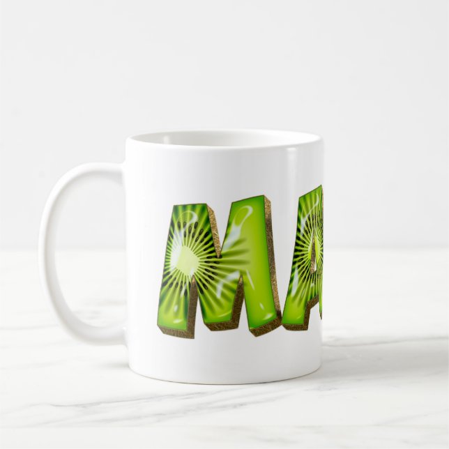 Marie Name Kiwi Style Tasse Teetasse Coffee Coffee Mug (Left)