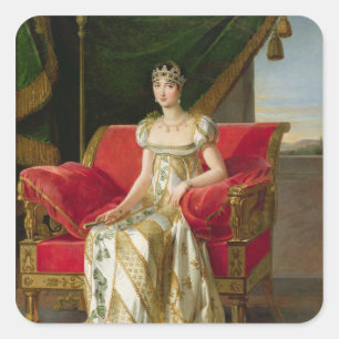 Marie Pauline Bonaparte  Princess Borghese, 1808 Square Sticker