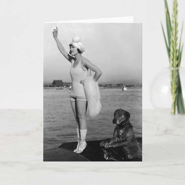 Marie Prevost With Teddy Photo Card (Front)