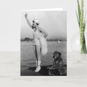 Marie Prevost With Teddy Photo Card