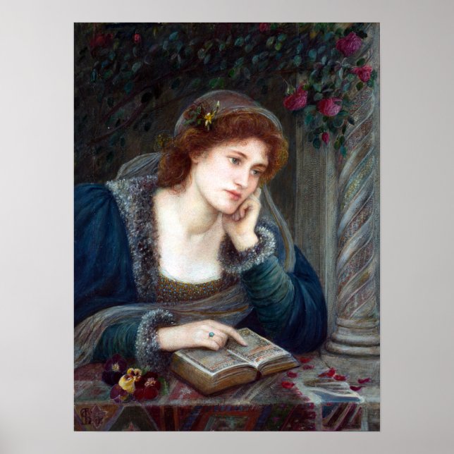 Marie Spartali Stillman Beatrice Poster (Front)