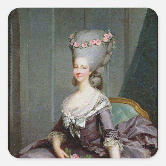 Marie-Therese de Savoie-Carignan  Princess Square Sticker (Front)