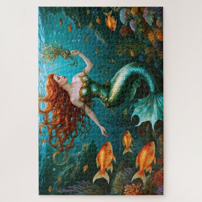 “Marielle” – Beautiful Dancing Mermaid Jigsaw Puzzle (Vertical)