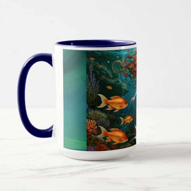 “Marielle” – Beautiful Dancing Mermaid Mug (Left)