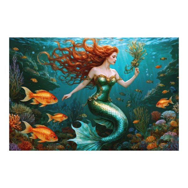 “Marielle” – Beautiful Dancing Mermaid Photo Print (Front)