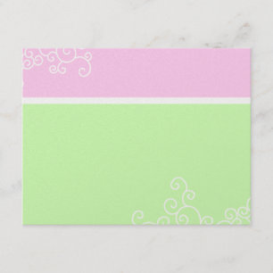 Marielle Shimmer Bat Mitzvah Wedding Card Lime