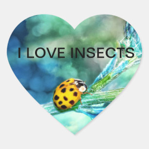 Marienkäfer Heart Sticker