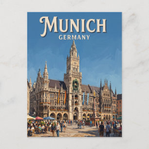 Marienplatz Germany Postcard