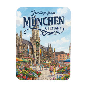 Marienplatz, Munich Germany Magnet
