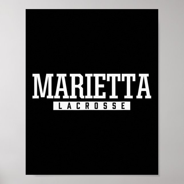 Marietta High School Lacrosse  Poster (Front)