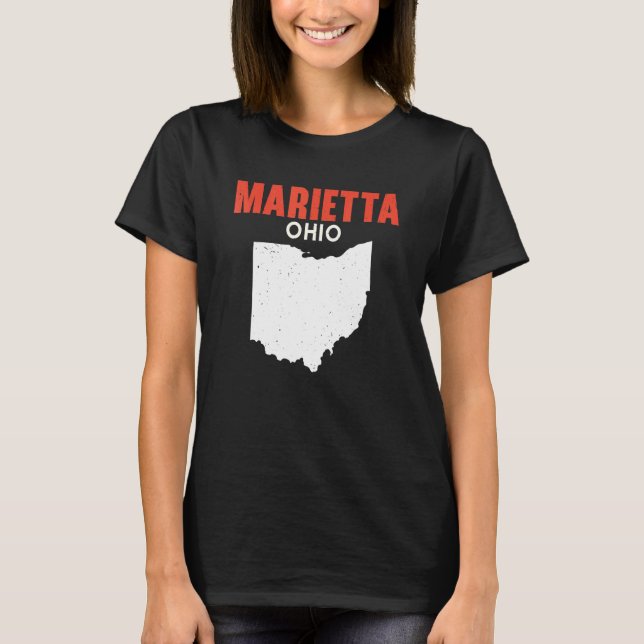 Marietta Ohio USA State America Travel Ohioan T-Shirt (Front)