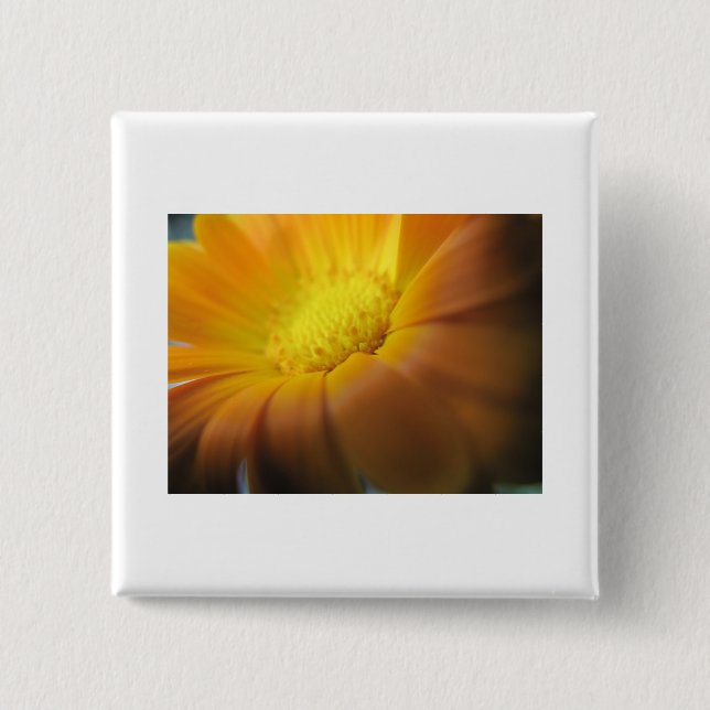 Marigold 15 Cm Square Badge (Front)