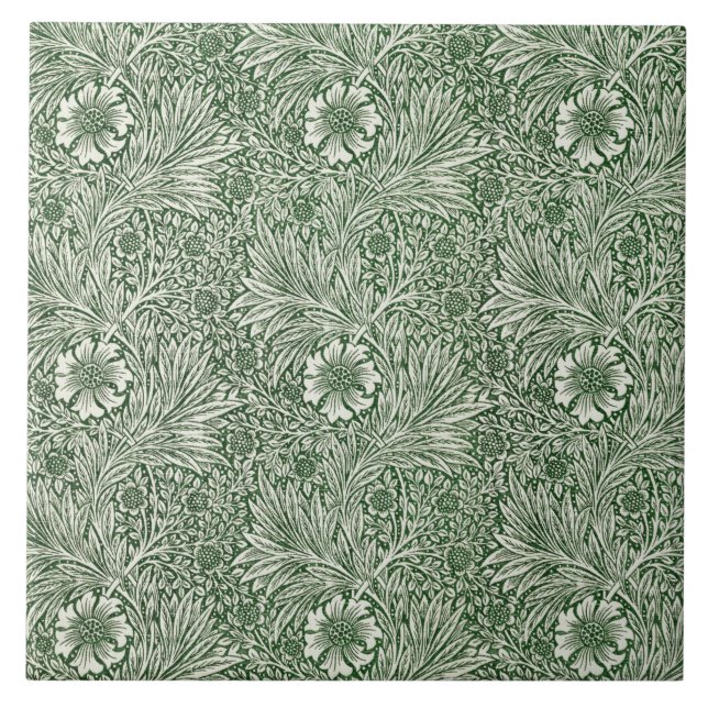 Marigold (by William Morris) Ceramic Tile (Front)