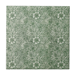 Marigold by William Morris, Vintage Garden Flowers Ceramic Tile