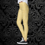 Marigold by William Morris, Vintage Garden Flowers Leggings<br><div class="desc">Marigold (1875) by William Morris is a vintage Victorian Era fine art Pre-Raphaelite textile pattern. Originally created as damask wallpaper. A floral design with a decorative ornate spring garden flower and leaf repeating nature pattern. Blooming yellow and golden flowers on a darker gold background evoke feelings of summer.</div>