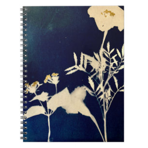 Marigold Cyanotype Spiral Notebook