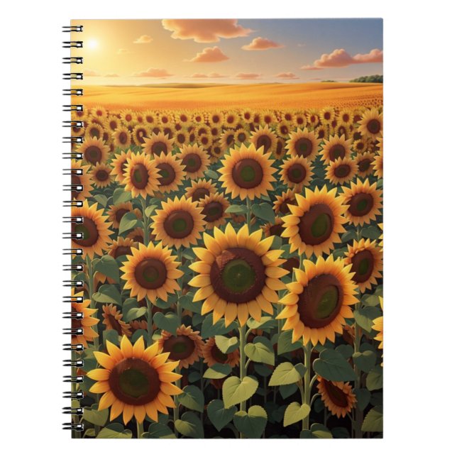 Marigold Design Radiating Warmth and Joy Notebook (Front)
