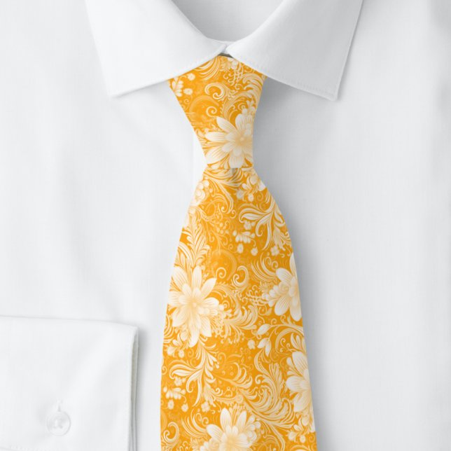 Marigold Floral Batik Tie (Creator Uploaded)