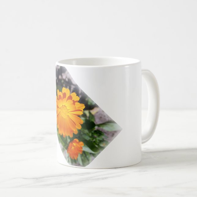 marigold flower coffee mug (Front Right)
