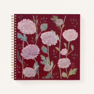 Marigold Flower Pattern Notebook