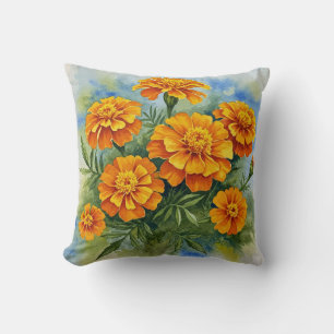 Marigold Flower Pillow