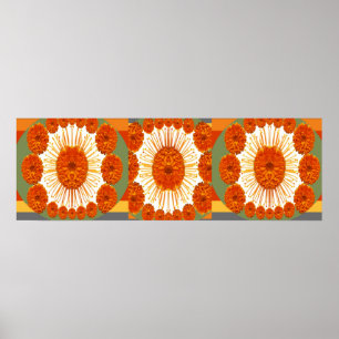 MARIGOLD Flower Show : Decorative Art Poster