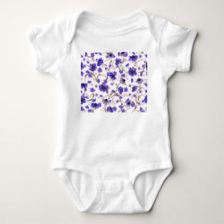 Marigold flowers, floral seamless wallpaper baby bodysuit