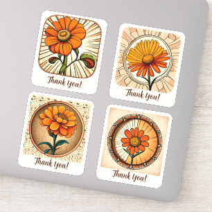 Marigold Flowers Groovy Retro Personalised