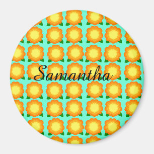 Marigold Flowers Magnet