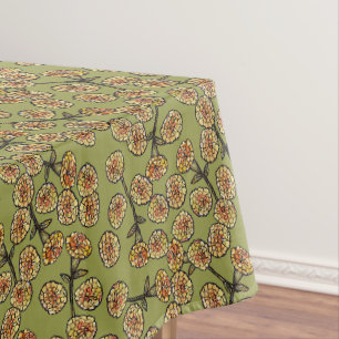 Marigold Flowers Marigolds Pattern Tablecloth