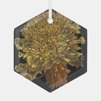 Marigold  glass tree decoration