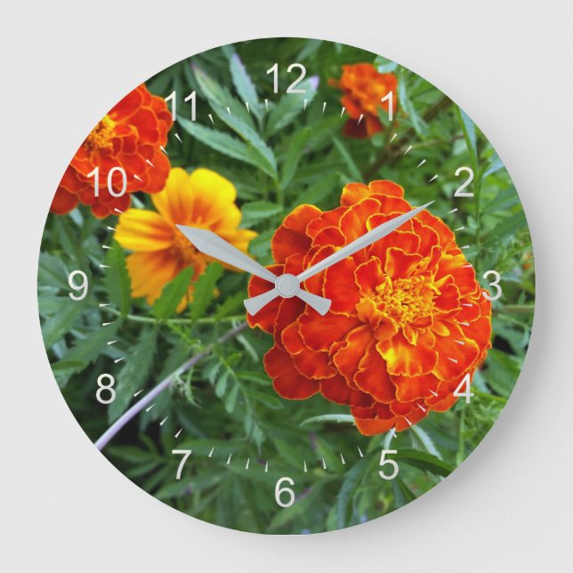 marigold in the sun large clock (Front)