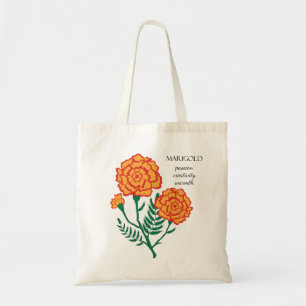 Marigold October Birth Month Flower Bag