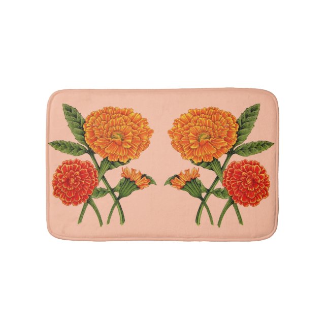 marigold print bath mat (Front)