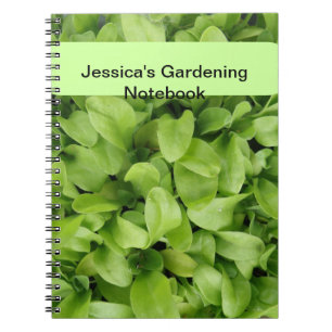 Marigold Seedlings Custom Gardening Notebook