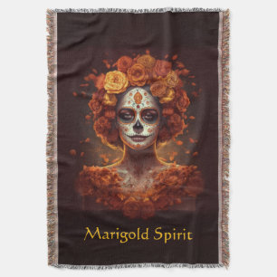 Marigold Spirit, custom Throw Blanket