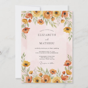 Marigold Vibrant Spring Wedding Invitation
