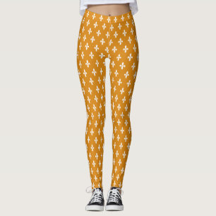 Marigold Victorian Fleur de Lys Leggings