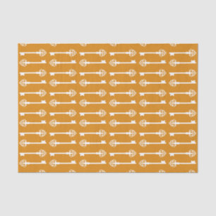 Marigold Victorian Keys Tissue Paper