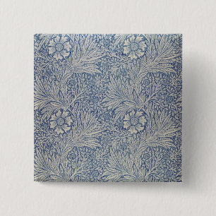 'Marigold' wallpaper design, 1875 15 Cm Square Badge