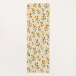 Marigold Watercolor Yoga Mat