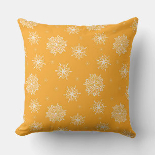 Marigold Whimsical Celestial Floral 20"x20" Cushion