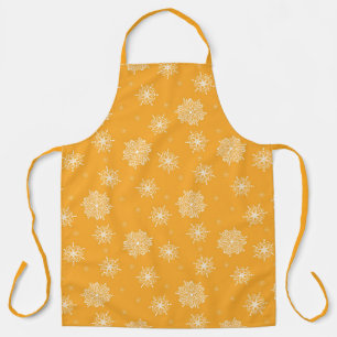 Marigold Whimsical Celestial Floral Large Apron