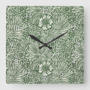 Marigold, William Morris Square Wall Clock
